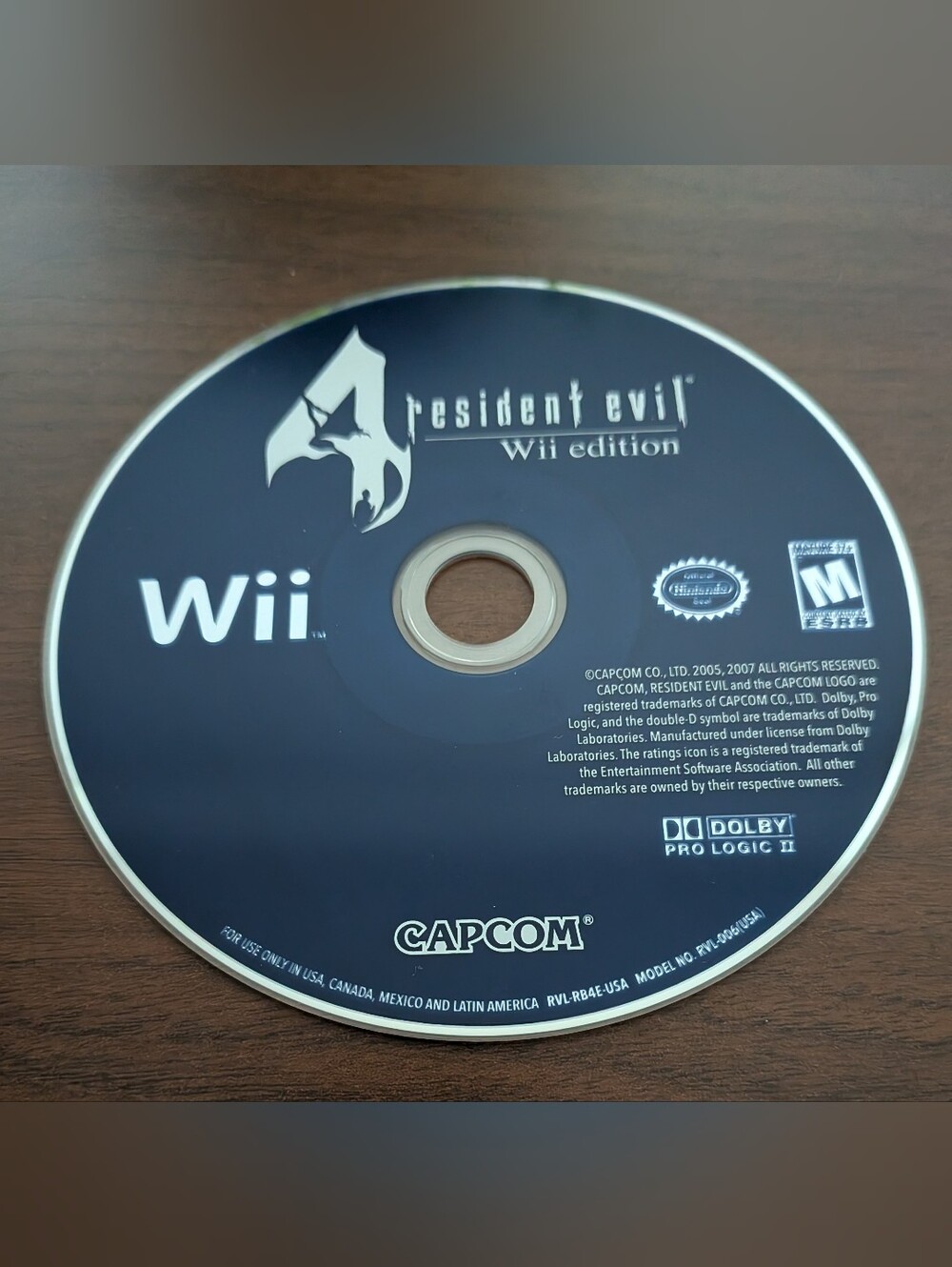 Resident Evil 4 Wii Edition Game Disc